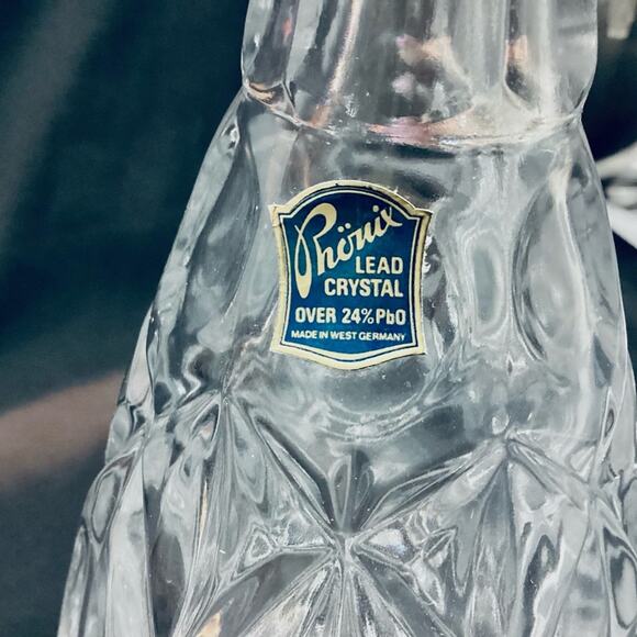 WEST GERMAN PHOENIX LEAD CRYSTAL DECANTER - Picture 3 of 6